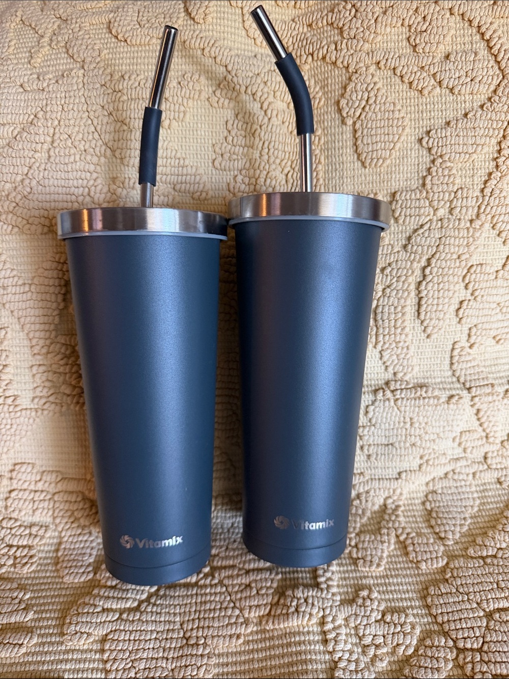 Vitamix Stainless Steel Tumbler Pair - Matte Gray